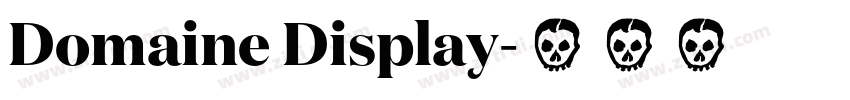 Domaine Display字体转换